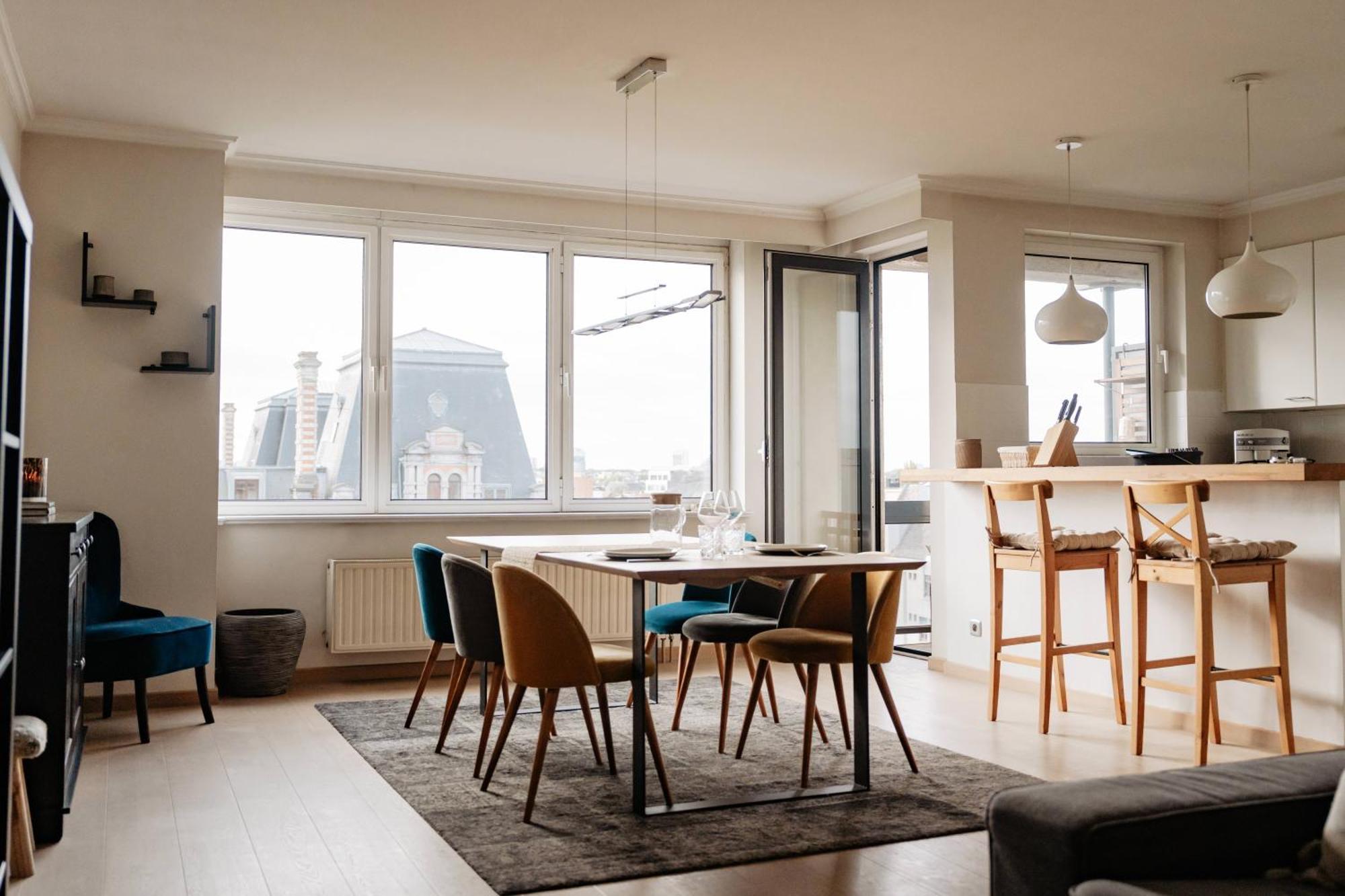 Zonnig Appartement Met Prachtig Uitzicht Op A+Locatie Antwerpen Buitenkant foto